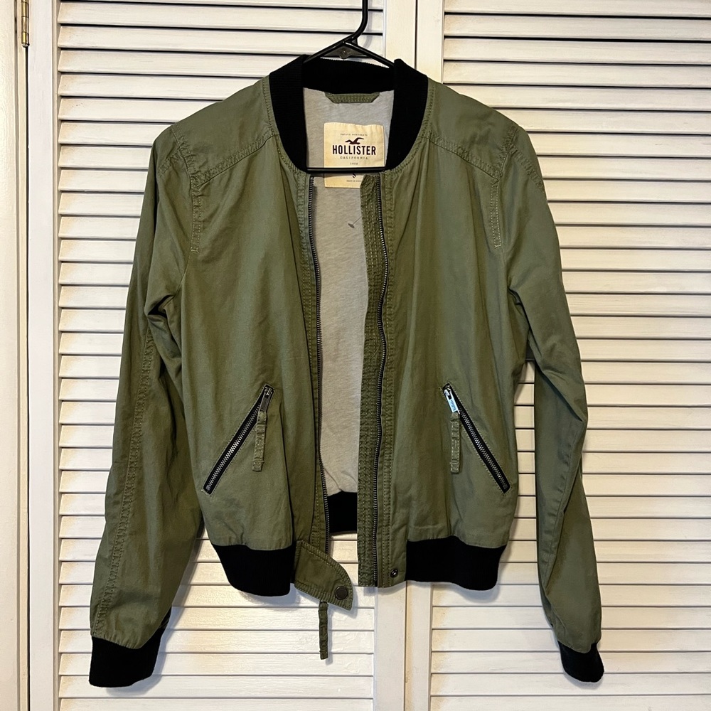 Hollister Khaki Bomber Jacket